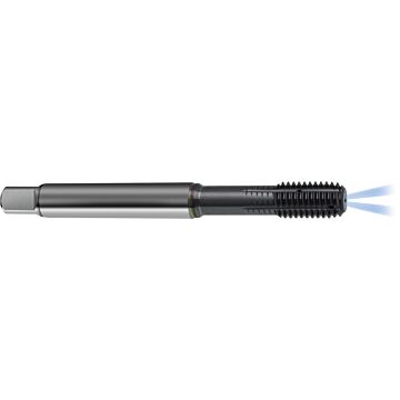Fluteless machine taps for ISO metric threads