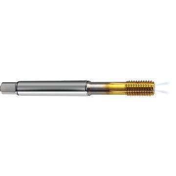 Fluteless machine taps for ISO metric threads