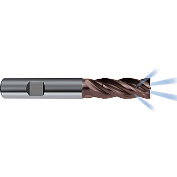 Ratio end mills RF 100 diver